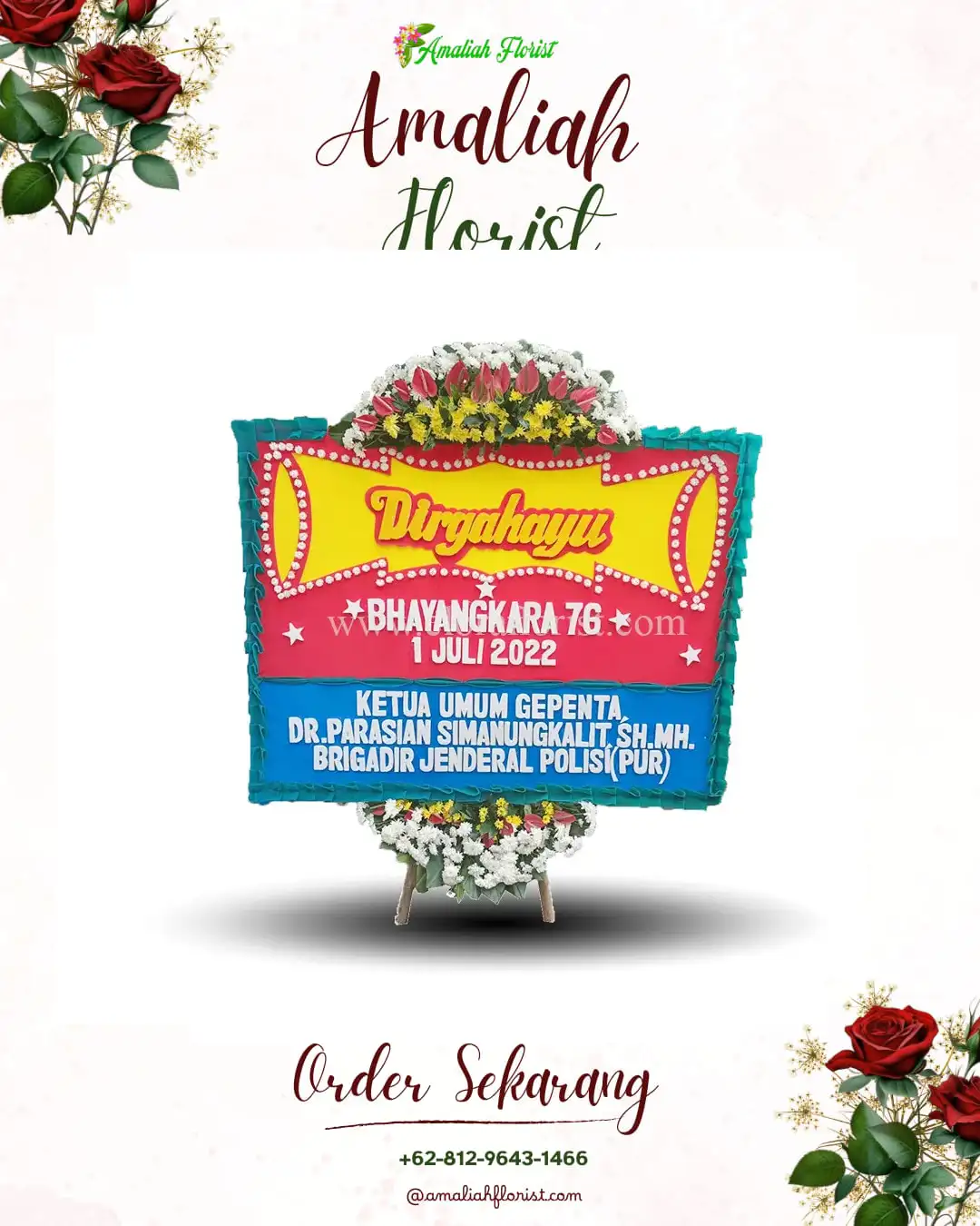 Papan Bunga HUT Ulang Tahun Keliki